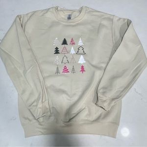 Unisex Crewneck Christmas Trees Sweatshirt